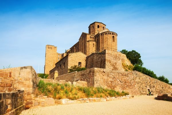 Castle of Cardona on sunny day. Catalonia, Spain